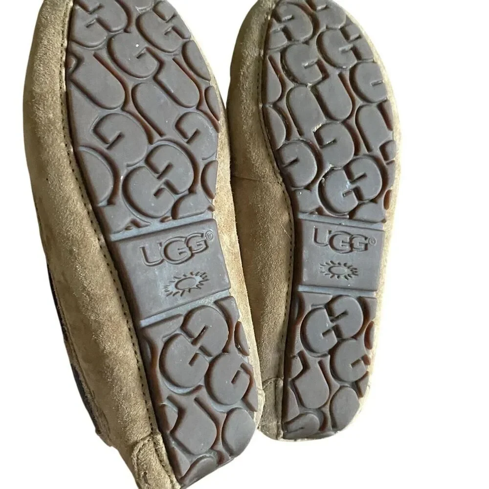 UGG Dakota Tan Sherpa Slippers Women's 5.5/Kids' 4